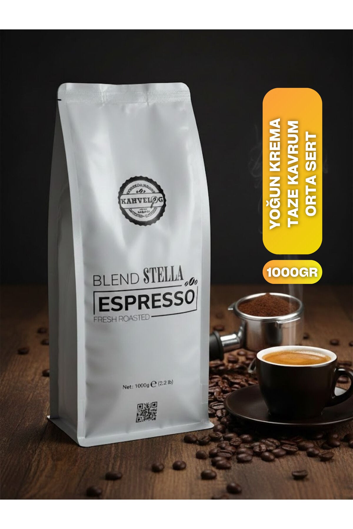 Espresso Blend Stella Çekirdek Kahve 1000gr