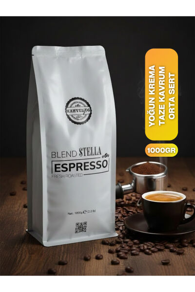 Espresso Blend Stella Çekirdek Kahve 1000gr