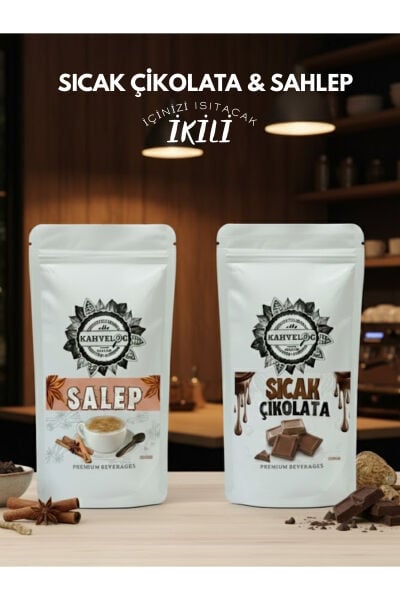 Sıcak Çikolata Tozu & Salep(Sahlep) Tozu-Premium 2'li Set