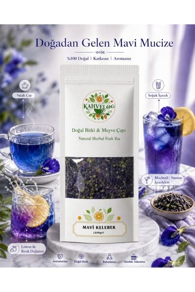 Blue Butterfly Tea Kelbek Çayı 500gr(Doğal Kurutulmuş, Katkısız)
