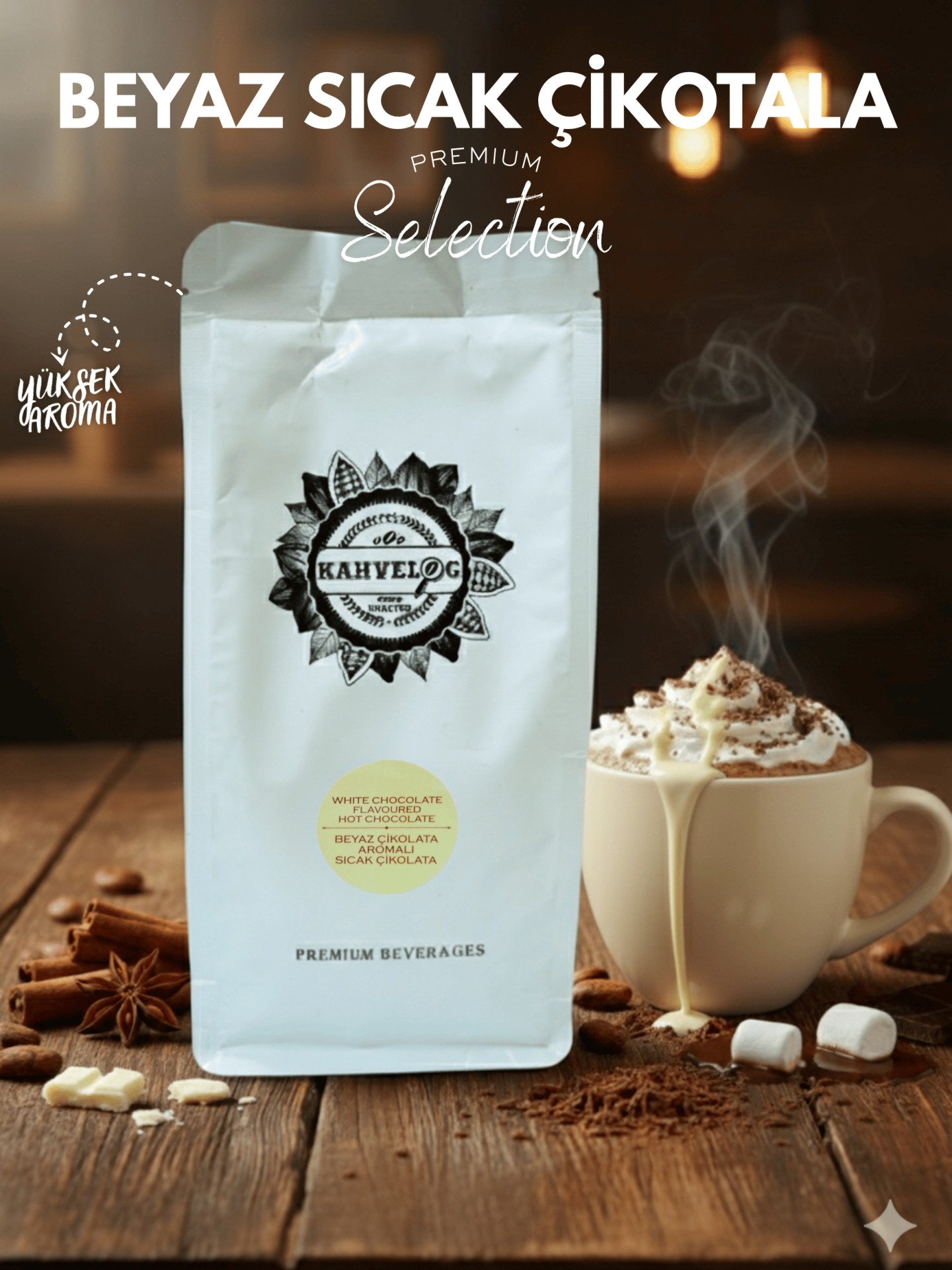 Sıcak Beyaz Çikolata Tozu