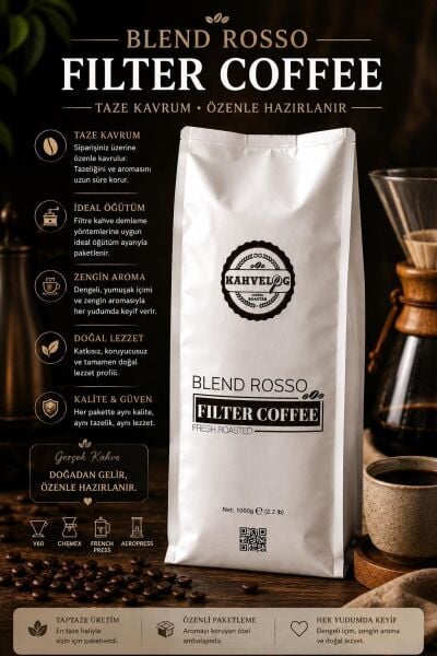 Kahvelog Blend Rosso Filtre Kahve 1000GR