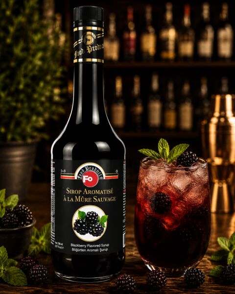 Fo Böğürtlen Aromalı Kokteyl Şurubu 700 Ml