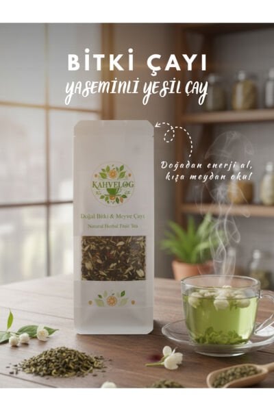 Yaseminli Yeşil Çay 250gr(Doğal Kurutulmuş, Katkısız)