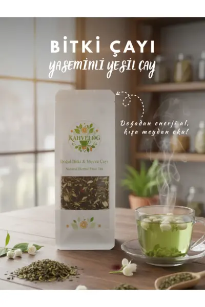 Yaseminli Yeşil Çay 250gr(Doğal Kurutulmuş, Katkısız)