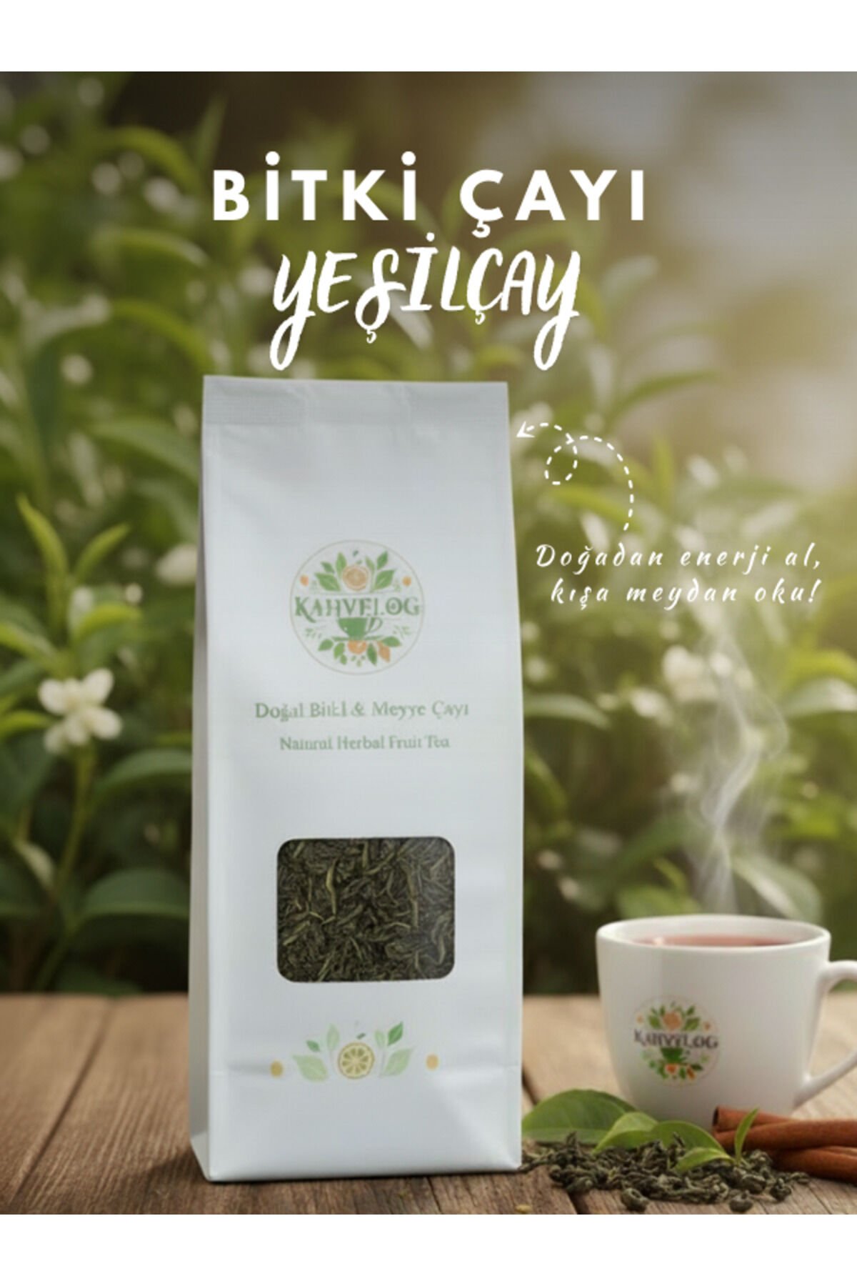 Yeşil Çay 500gr(Doğal Kurutulmuş, Katkısız)