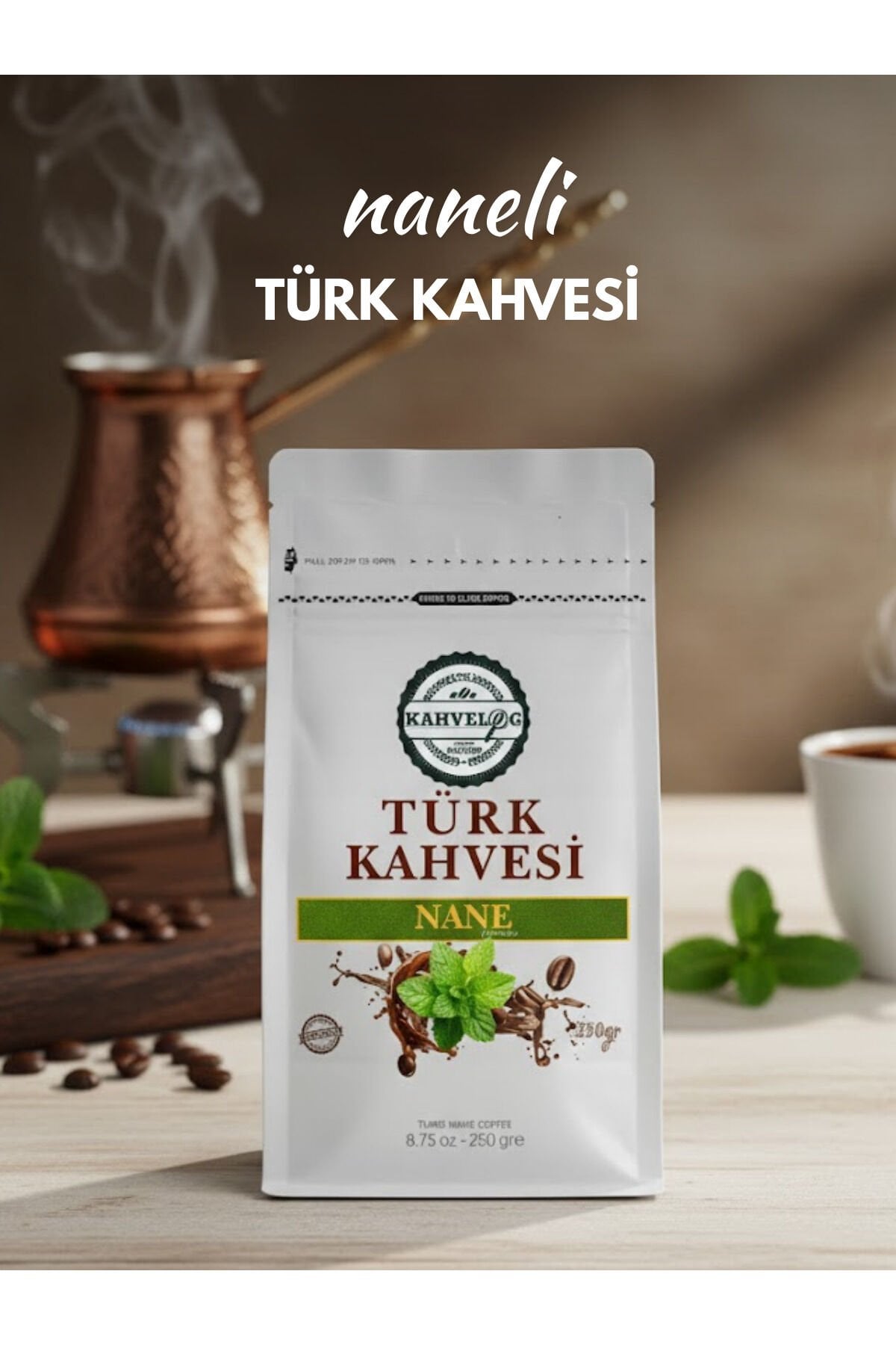 Naneli Türk Kahvesi 250gr(aromalı)