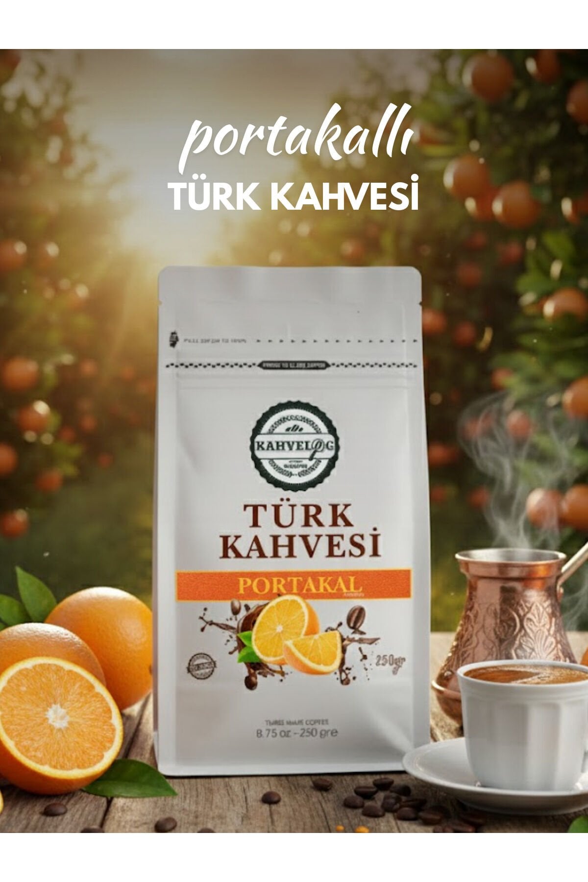 Portakallı Türk Kahvesi 250gr(aromalı)