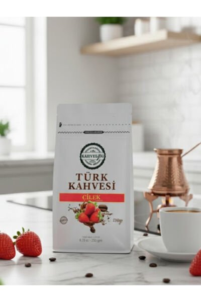 Çilekli Türk Kahvesi 250gr(aromalı)