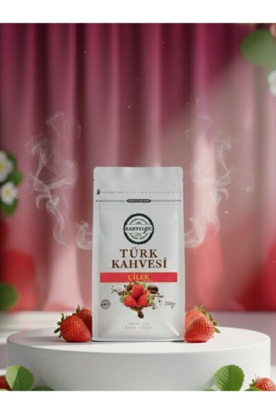 Çilekli Türk Kahvesi 250gr(aromalı)