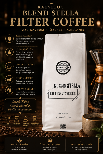 Kahvelog Blend Stella Filtre Kahve 1000gr